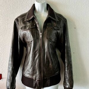 Women's Black Leather Jacket